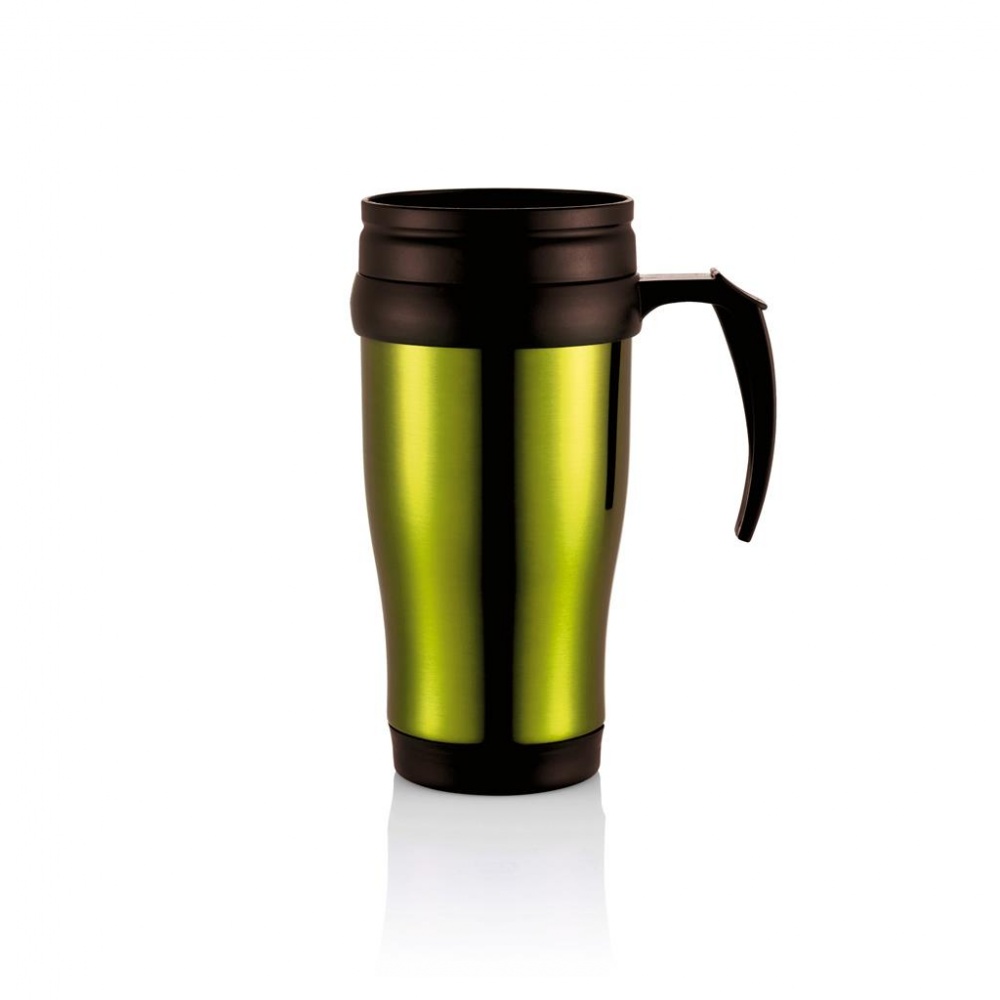 Logotrade promotional giveaway picture of: Stainless steel mug, green