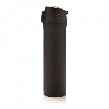 Logotrade promotional gift image of: Easy lock vacuum flask, black/black