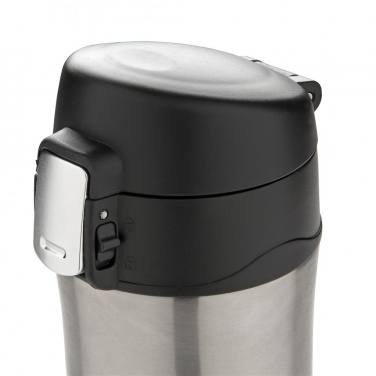 Logotrade promotional giveaway picture of: Easy lock vacuum flask, silver/black