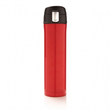 Logotrade promotional merchandise image of: Easy lock vacuum flask, red/black