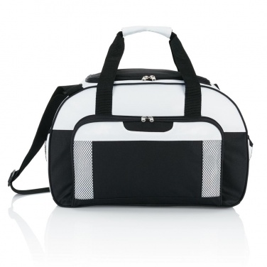 Logotrade promotional merchandise image of: Supreme weekend bag, white/black