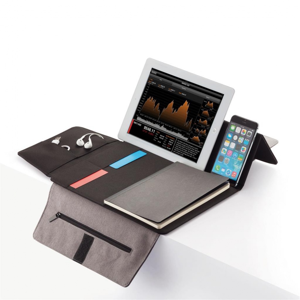 Logotrade business gift image of: Seattle 9-10” tablet portfolio, grey/black