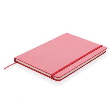 Logotrade promotional gift image of: A5 Notebook & LED bookmark, red