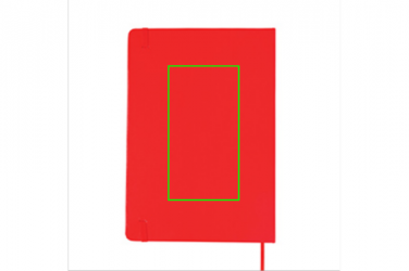 Logo trade promotional products picture of: A5 Notebook & LED bookmark, red