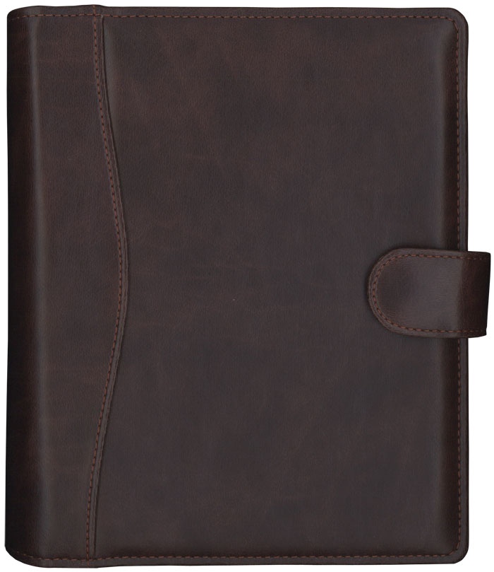Logo trade corporate gifts picture of: Calendar Time-Master Maxi artificial leather brown