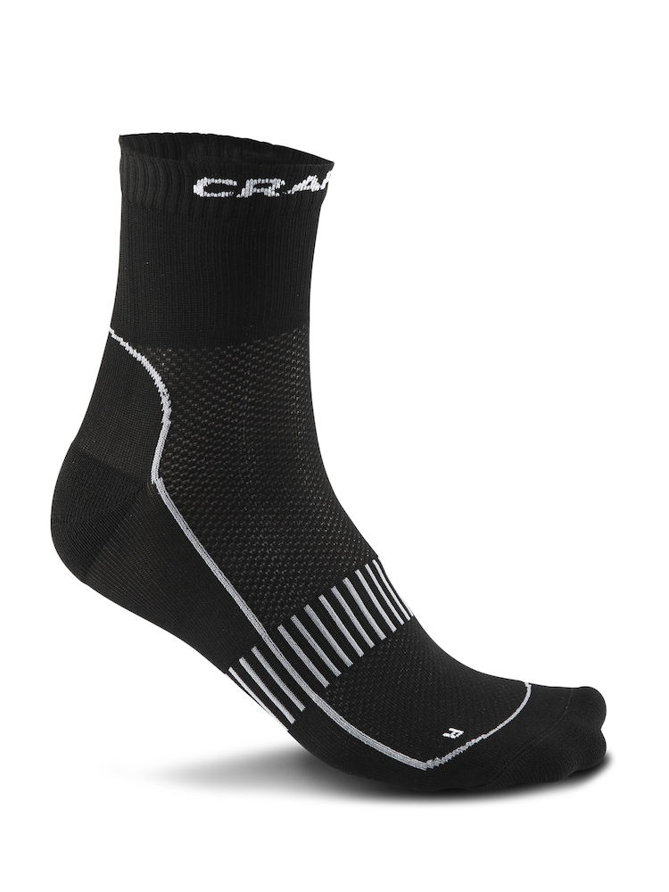Logotrade promotional giveaway image of: Cool Training 2-Pack Sock, black