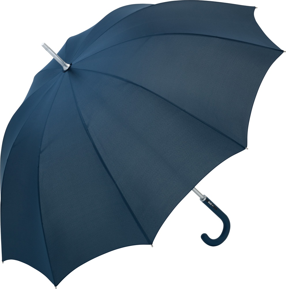 Logo trade business gift photo of: Midsize umbrella ALU-LIGHT10, dark blue