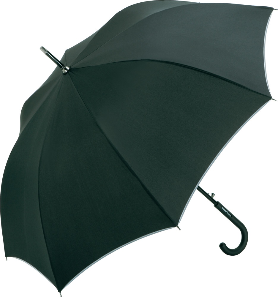 Logo trade promotional merchandise picture of: AC alu midsize umbrella Windmatic, nlack