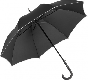 Logo trade promotional products image of: AC alu midsize umbrella Windmatic, nlack