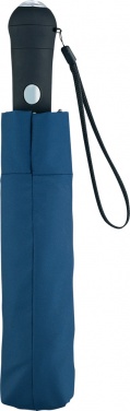 Logo trade corporate gifts image of: AC mini umbrella Safebrella® LED 5571, Blue