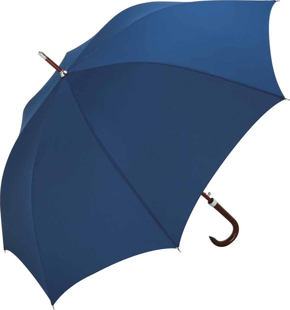 Logo trade corporate gifts picture of: AC woodshaft golf umbrella FARE®-Collection, Blue