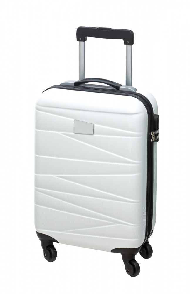 Logotrade promotional giveaway image of: Trolley board case Padua, white