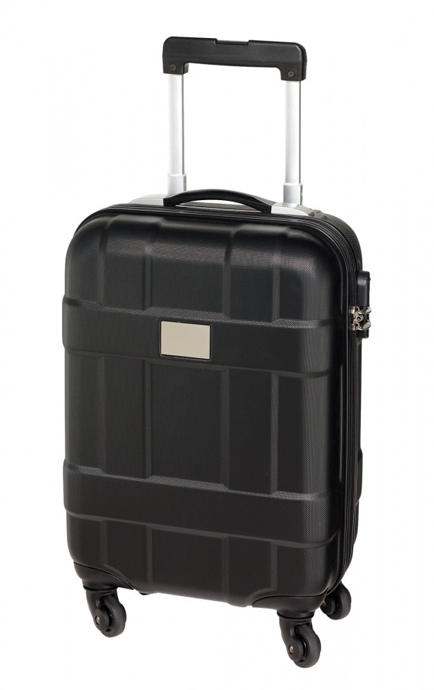Logo trade promotional gifts image of: Trolley-Boardcase Monza ABS, black