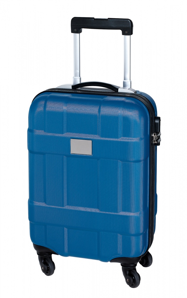 Logo trade promotional merchandise picture of: Trolley-Boardcase Monza ABS, blue