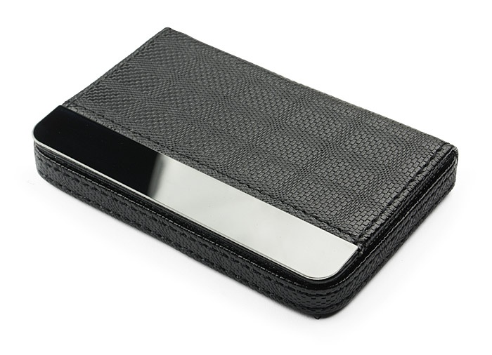 Logotrade advertising product picture of: Business card holder LARISS BLACK, black