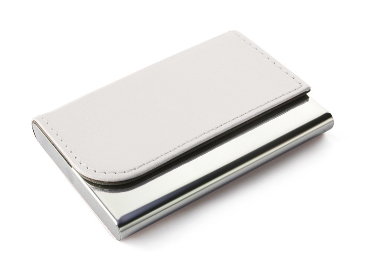 Logotrade promotional gift picture of: Business card holder TIVAT, White