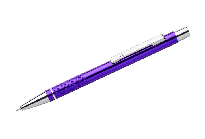 Logo trade promotional giveaways image of: BonitoBallpoint pen, purple