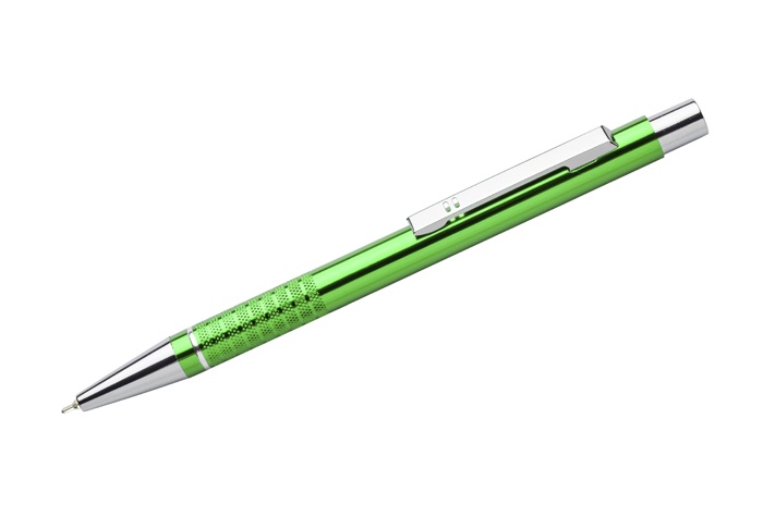 Logo trade promotional giveaways image of: Ballpoint pen Bonito, green
