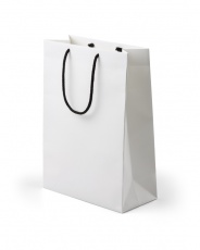 Gift bag of stone paper, white