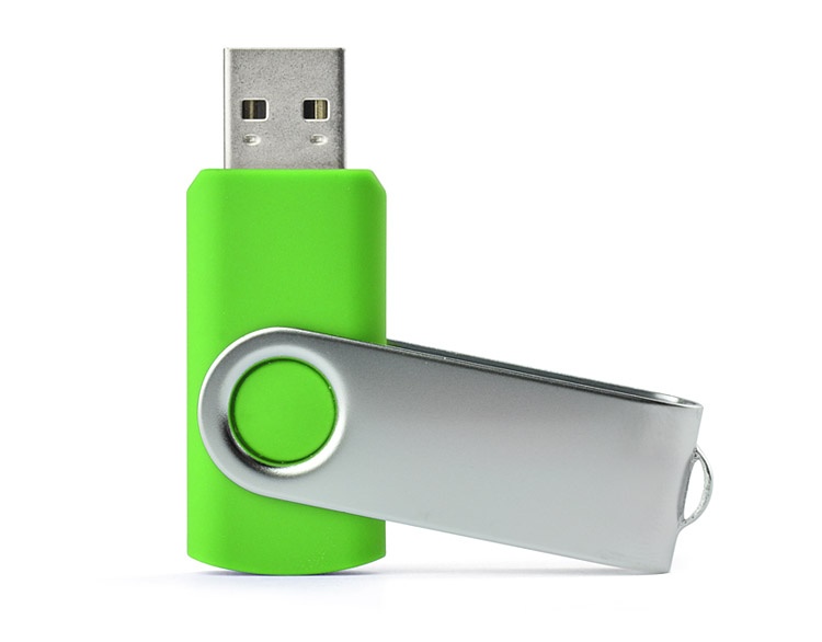 Logotrade advertising product image of: USB flash drive TWISTER 8 GB, light green