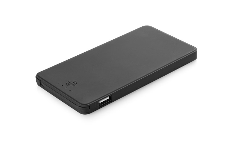 Logo trade promotional gift photo of: Power bank VIVID 4000 mAh, Black