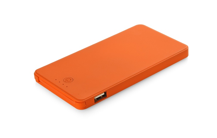 Logotrade corporate gift image of: Power bank VIVID 4000 mAh, Orange