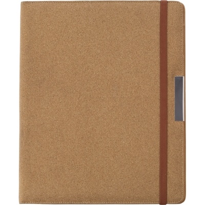Logo trade corporate gifts image of: Conference folder with notebook, Beige