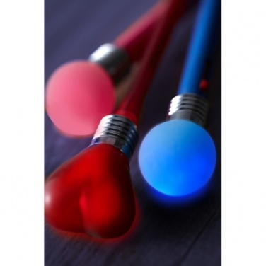 Logo trade advertising product photo of: Ball pen "heart", Red