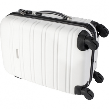 Logo trade corporate gifts image of: Trolley bag, white