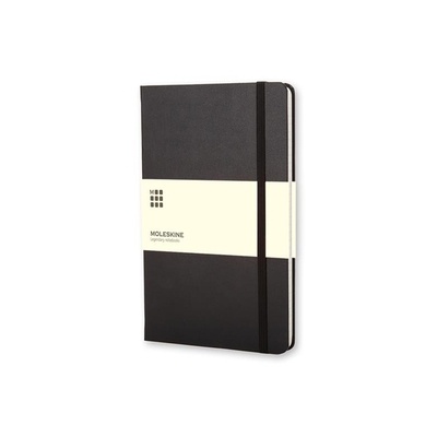 Logotrade advertising product picture of: Moleskine large notebook, lined pages, hard cover, black