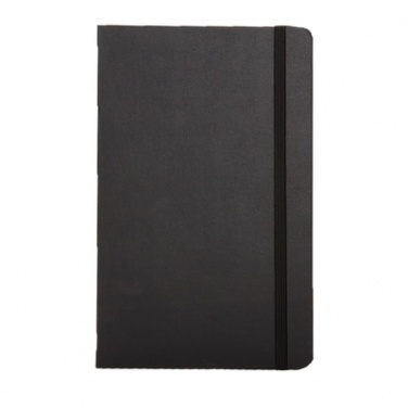 Logotrade business gift image of: Moleskine large notebook, lined pages, hard cover, black