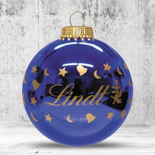 Logotrade corporate gift picture of: Christmas ball with 1 color logo, 8 cm