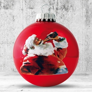 Logotrade promotional gift picture of: Christmas ball with 4-5 color logo 8 cm