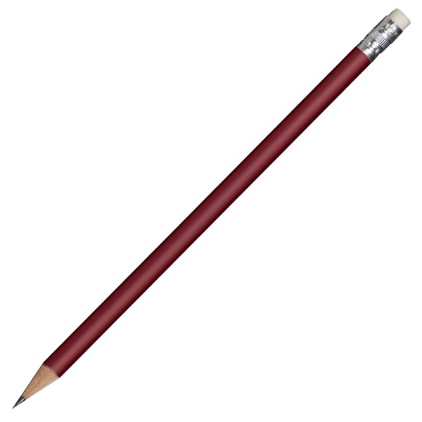 Logo trade corporate gift photo of: Wooden pencil, red