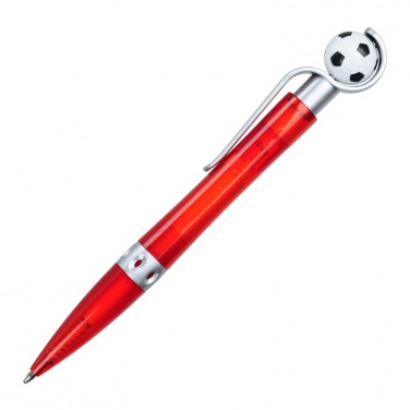 Logo trade business gifts image of: Kick ballpen for Fans, red