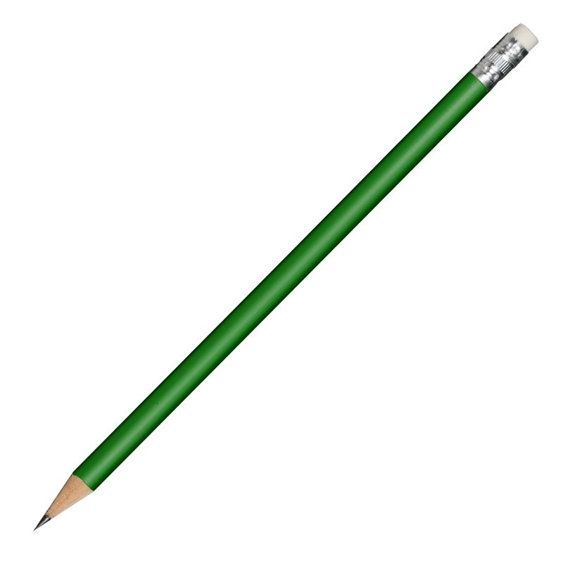 Logo trade corporate gift photo of: Wooden pencil, green