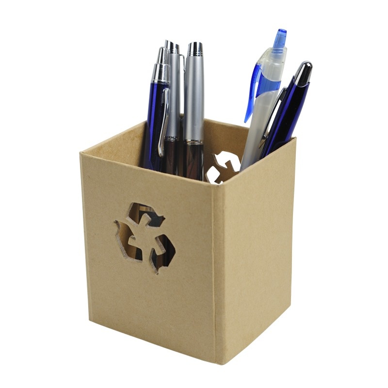 Logo trade advertising product photo of: Recover pen holder, brown