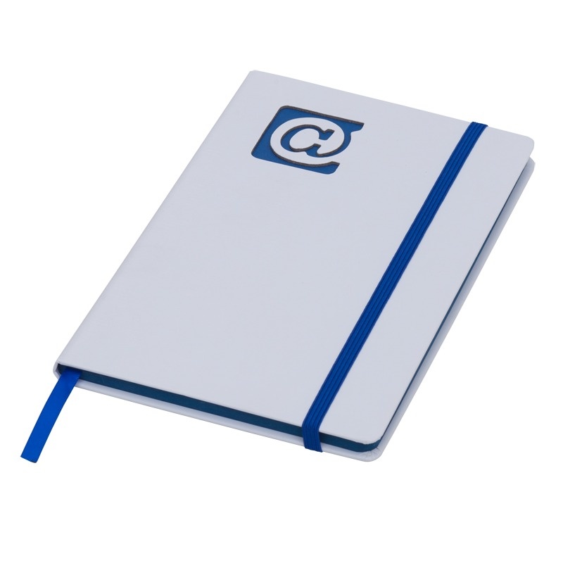 Logotrade promotional product picture of: Plain notepad, @ 130x210/80p, blue/white