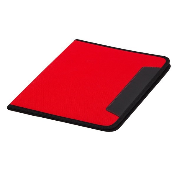 Logotrade promotional item image of: Ortona A4 folder, red/black