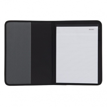 Logotrade promotional merchandise picture of: Ortona A4 folder, grey/black