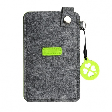 Logo trade promotional merchandise photo of: Eco Sence smartphone case, green/grey