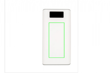 Logotrade promotional merchandise picture of: 20.000 mAh powerbank with display, white