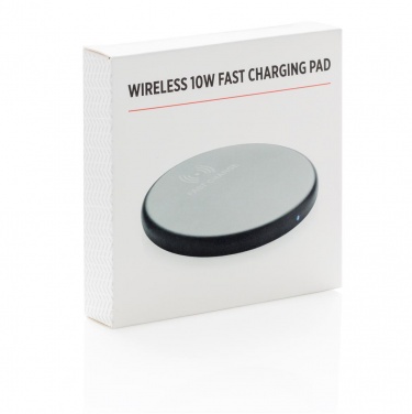 Logotrade advertising product image of: Wireless 10W fast charging pad, black