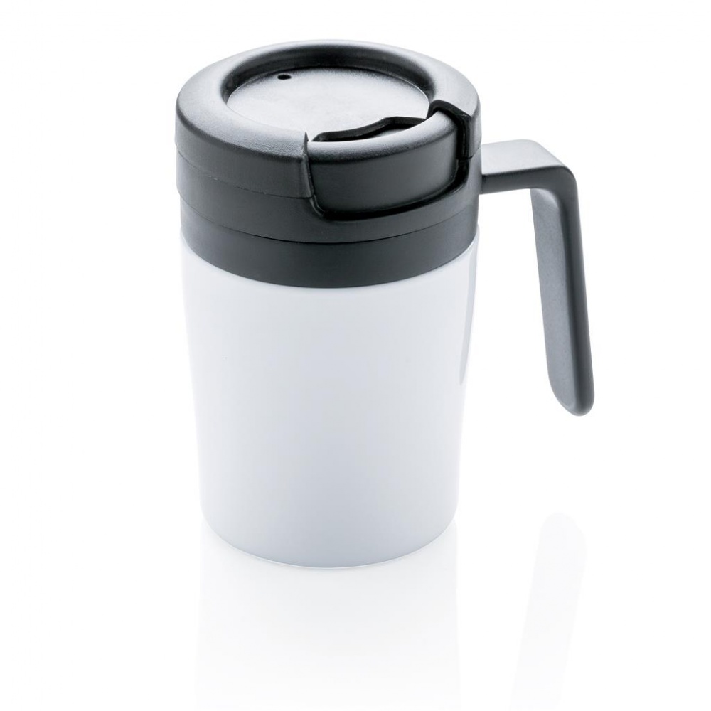 Logo trade promotional giveaways picture of: Coffee to go mug, white