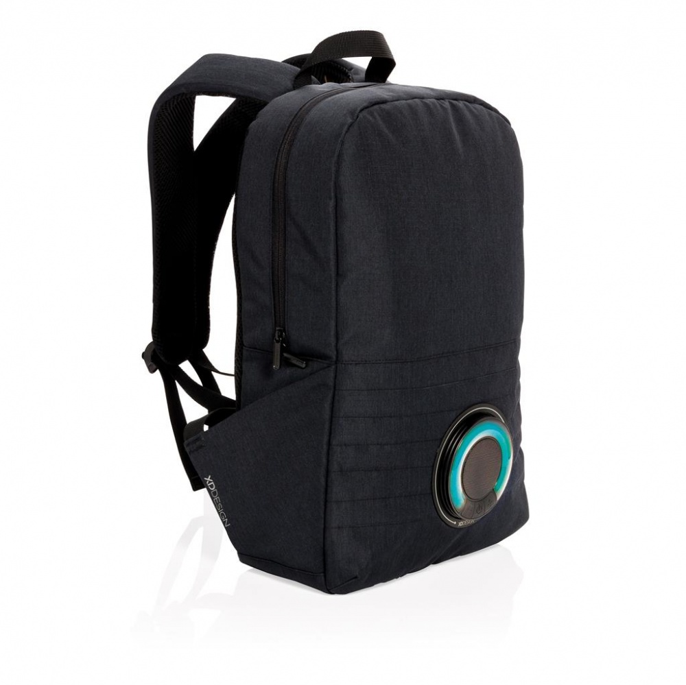 Logo trade promotional giveaway photo of: Party music backpack, black