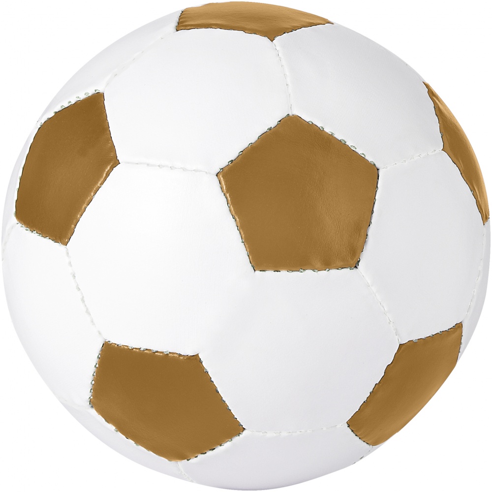 Logo trade promotional giveaways image of: Curve football, golden
