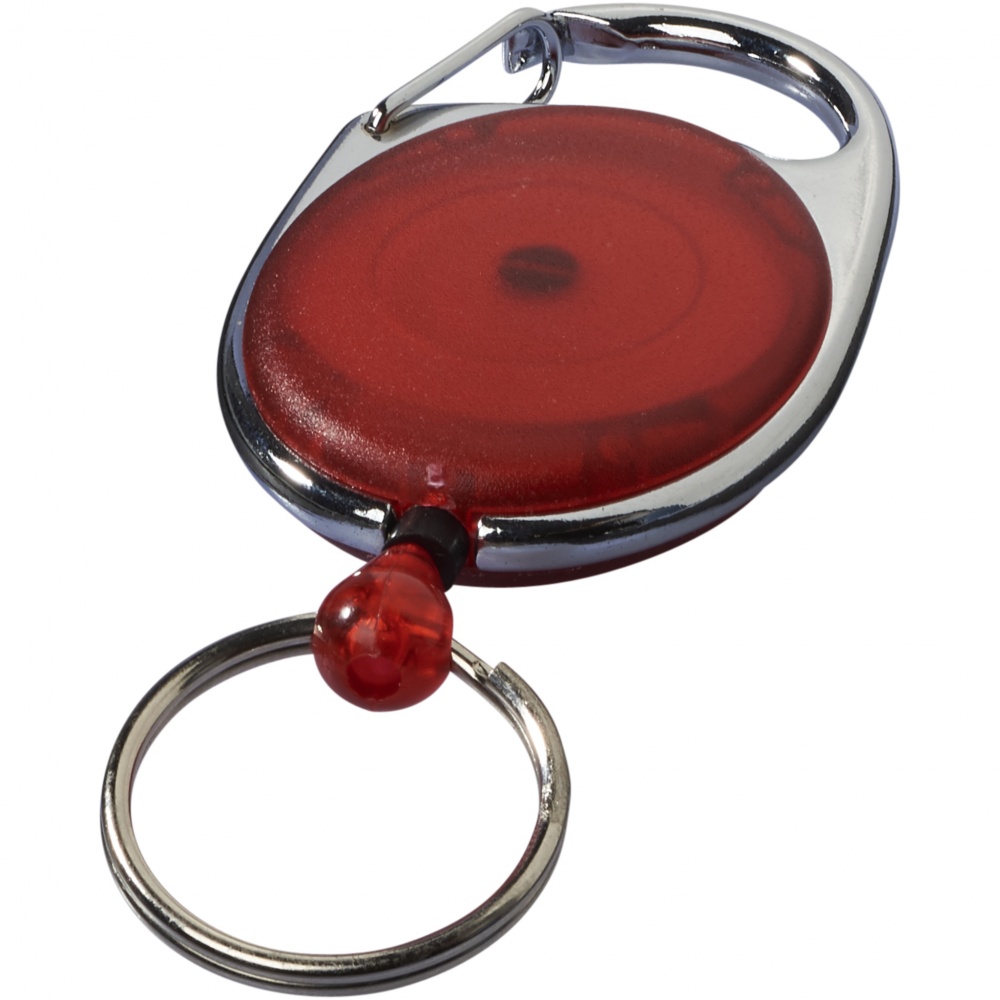 Logotrade advertising product image of: Gerlos roller clip key chain, red