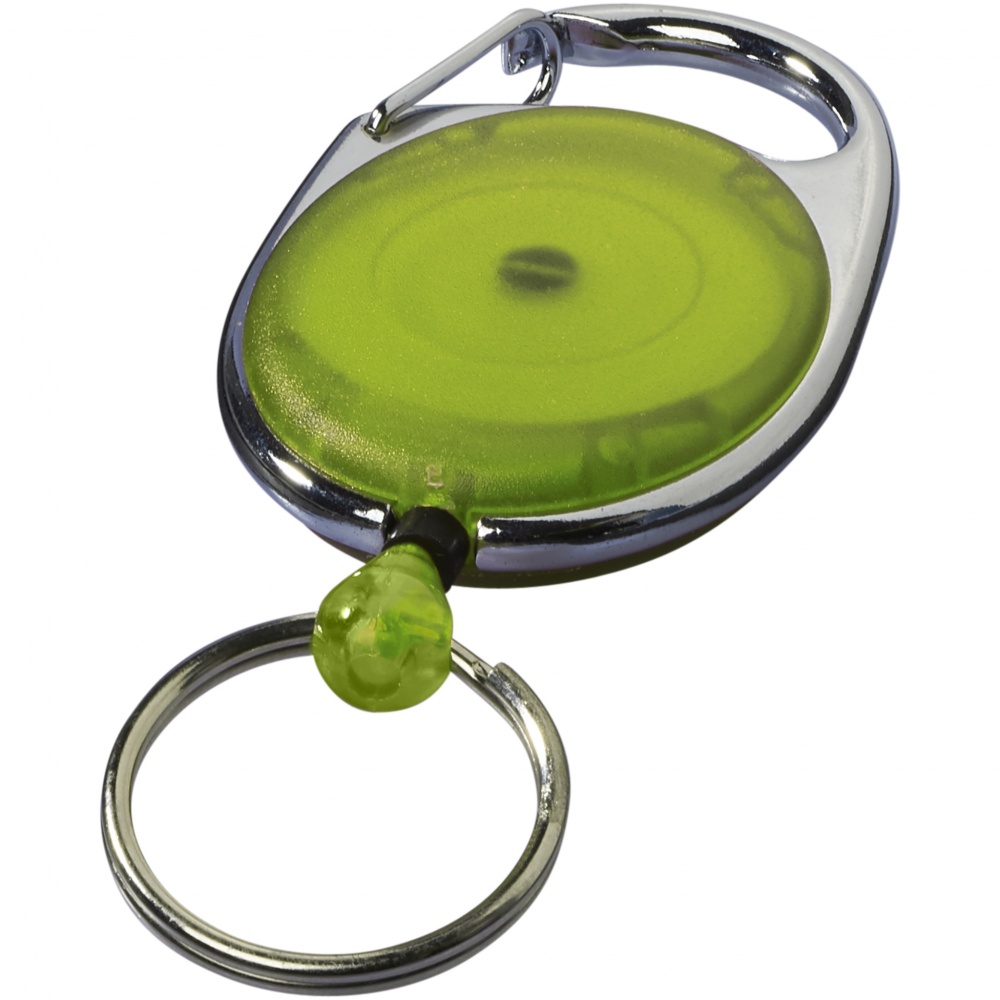 Logo trade promotional items picture of: Gerlos roller clip key chain, lime