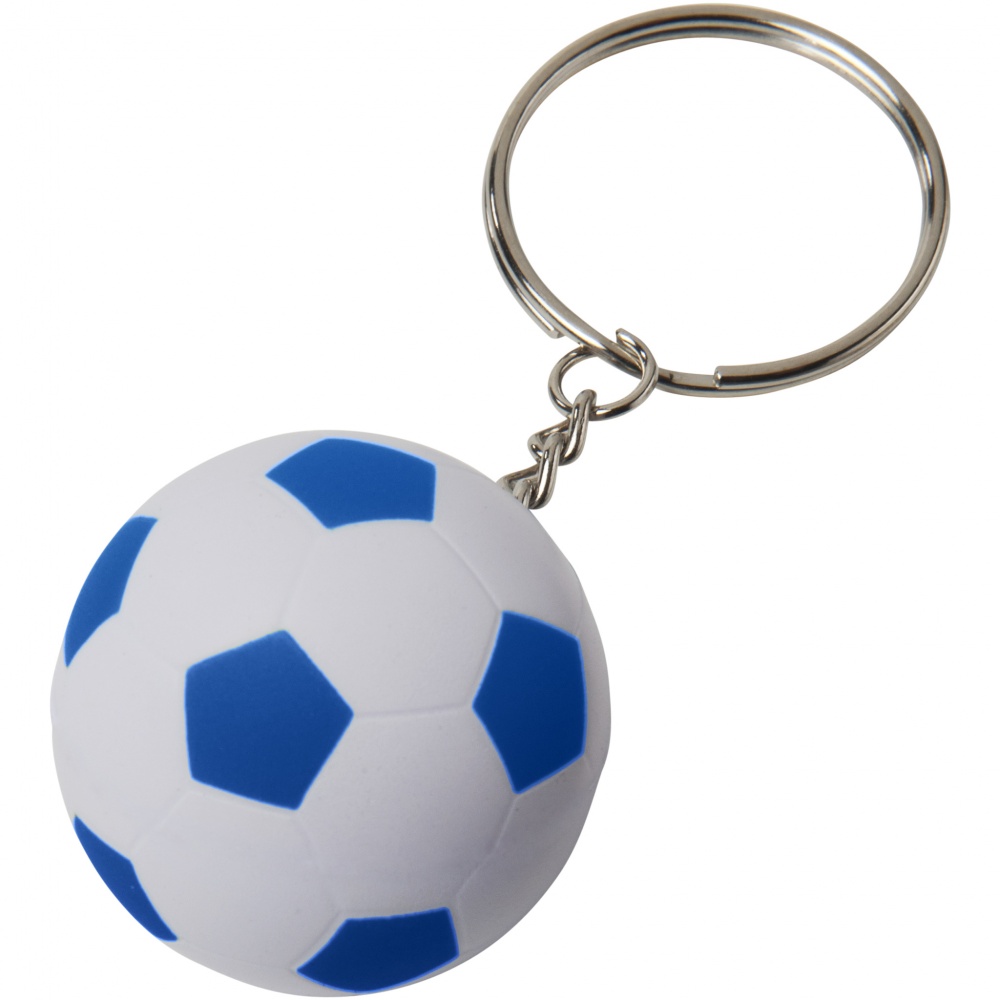 Logo trade promotional gifts picture of: Striker football key chain, blue