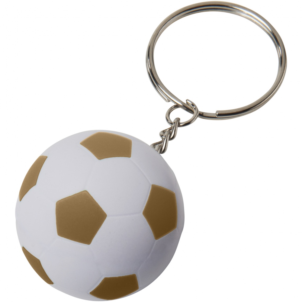 Logo trade corporate gifts picture of: Striker football key chain, yellow